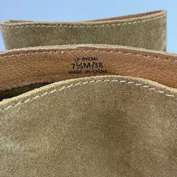 Lucky Brand Ryemi Tan Soft Suede booties size 7.5 M MSRP $130 - Picture 8 of 14